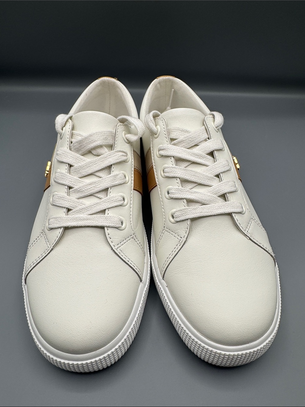 Ralph Lauren Janson II Leather Sneakers - Picture 2 of 5